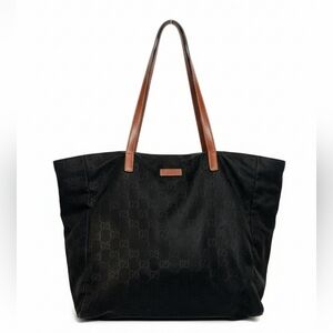 Gucci Guccissima Black NylonTote Bag - EUC!